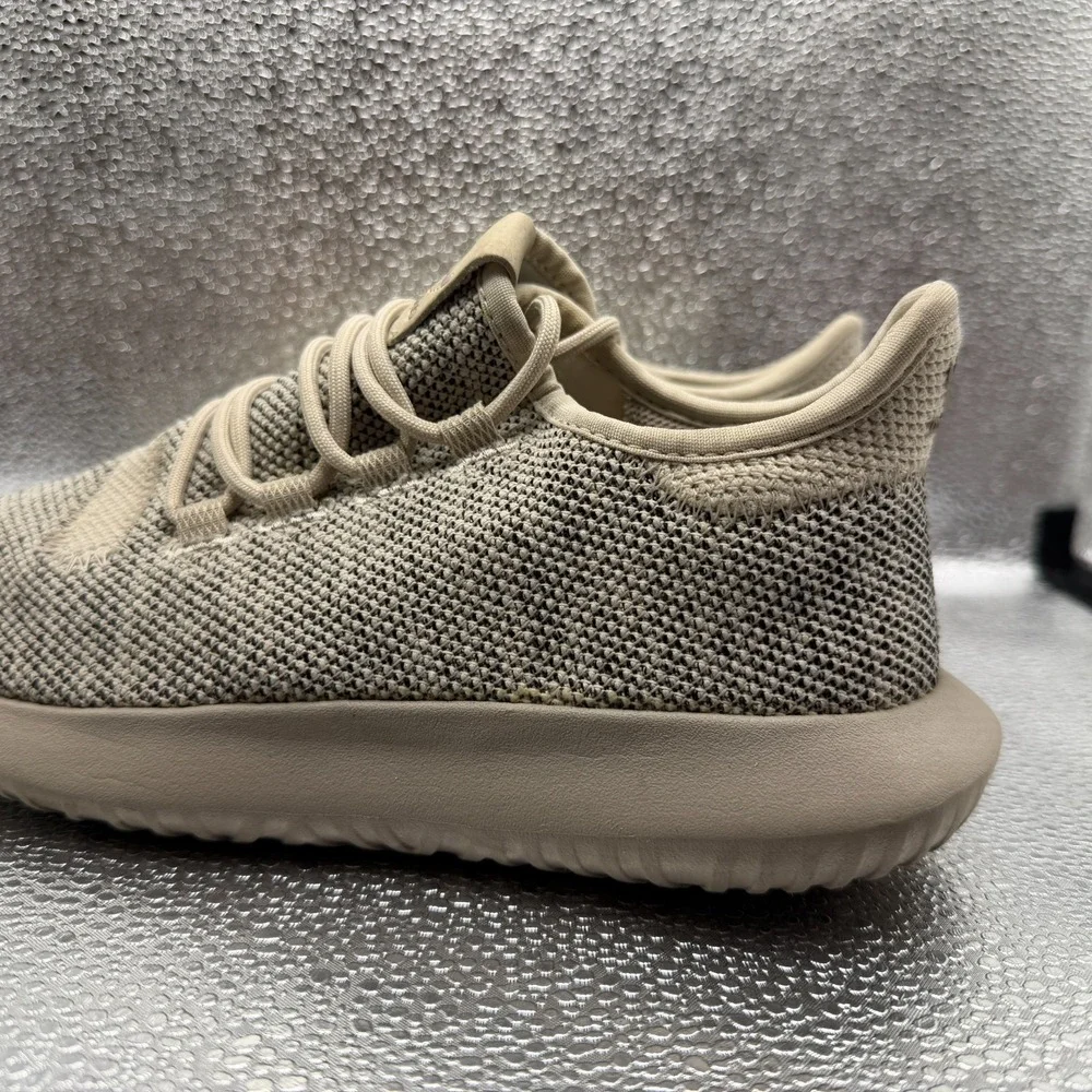 Size 5 Adidas Tubular Shadow Knit Beige Mens Trainers Athletic Shoes BB8877